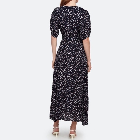 MISA Andrea Puff Sleeve Wrap Dress Size XS - Picture 3 of 10